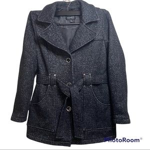 Jones New York Belted Sweater Jacket Sz Small